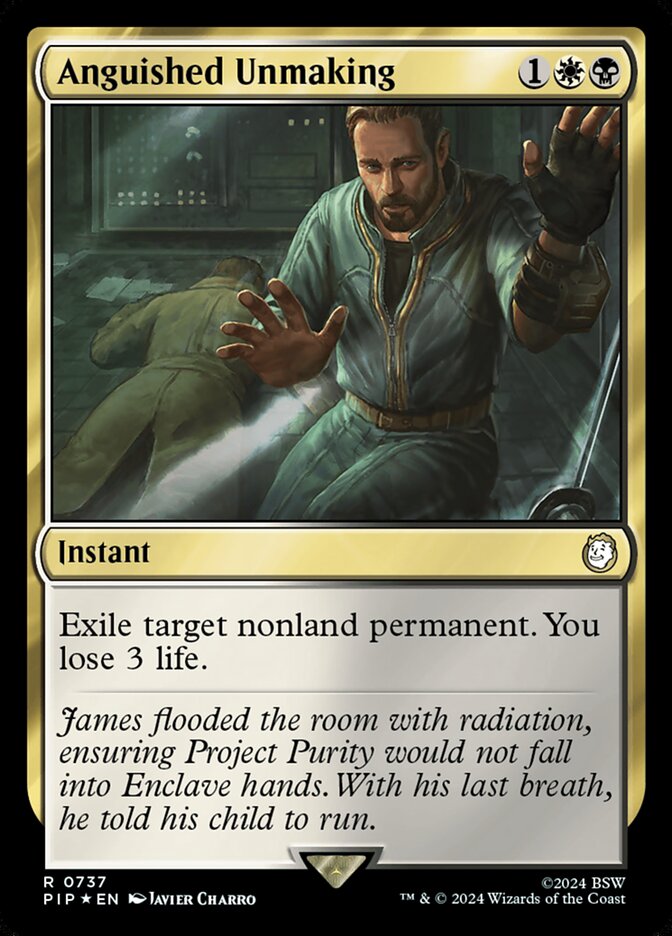 Anguished Unmaking PIP-737 Fallout Magic card
