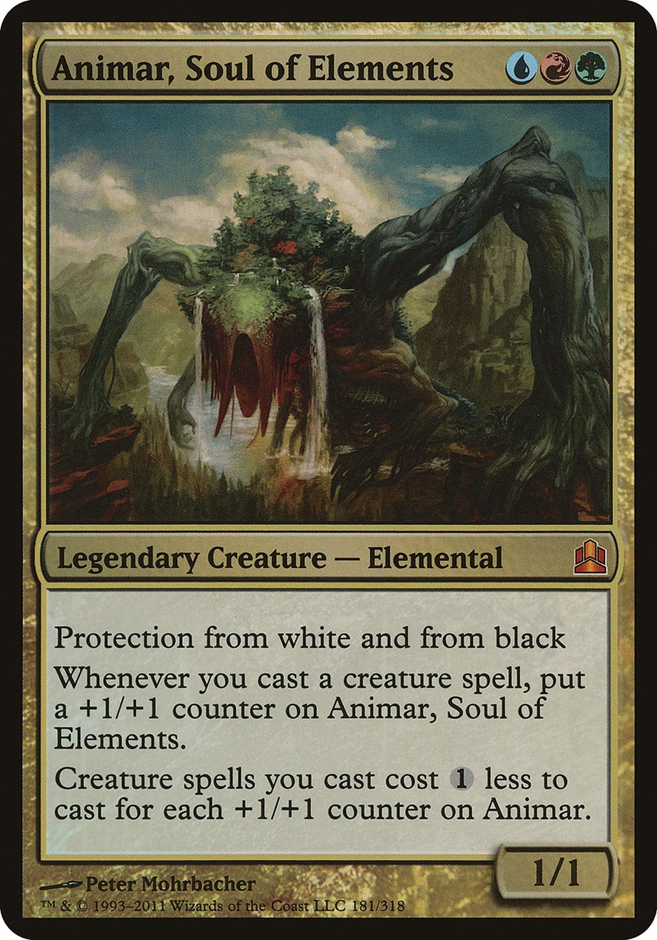Animar, Soul of Elements OCMD-181 Commander 2011 Oversized Magic card