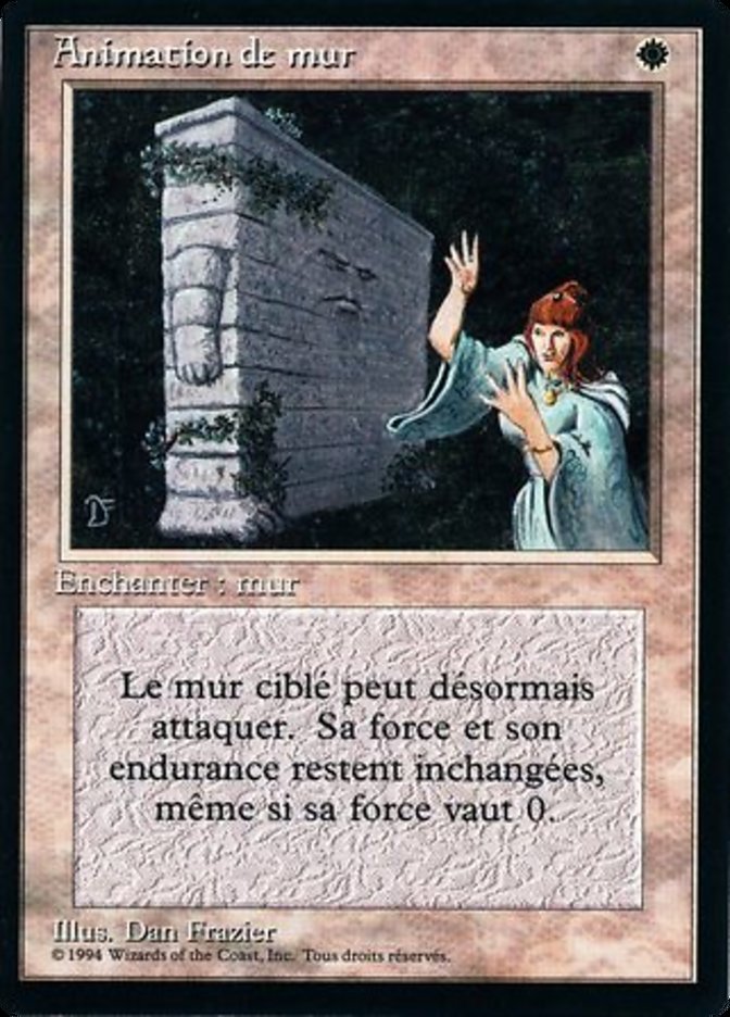 Animate Wall FBB-1 Foreign Black Border Magic card