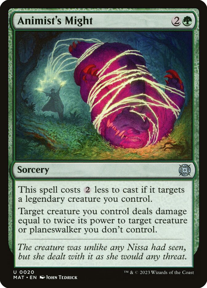 Animist's Might MAT-20 March of the Machine: The Aftermath Magic card