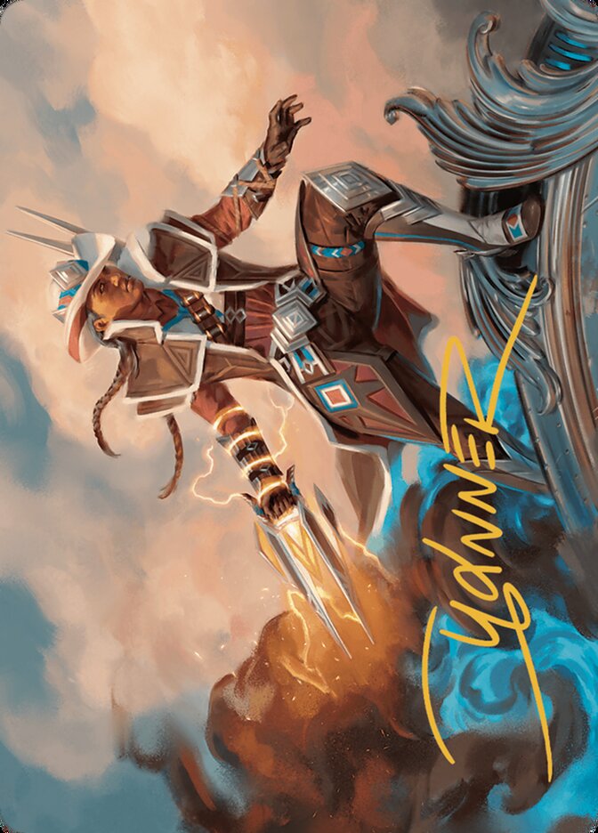 Annie Flash, the Veteran // Annie Flash, the Veteran AOTJ-17 Outlaws of Thunder Junction Art Series Magic card