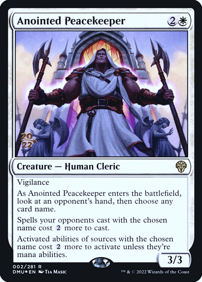 Anointed Peacekeeper PDMU-2S Dominaria United Promos Magic card