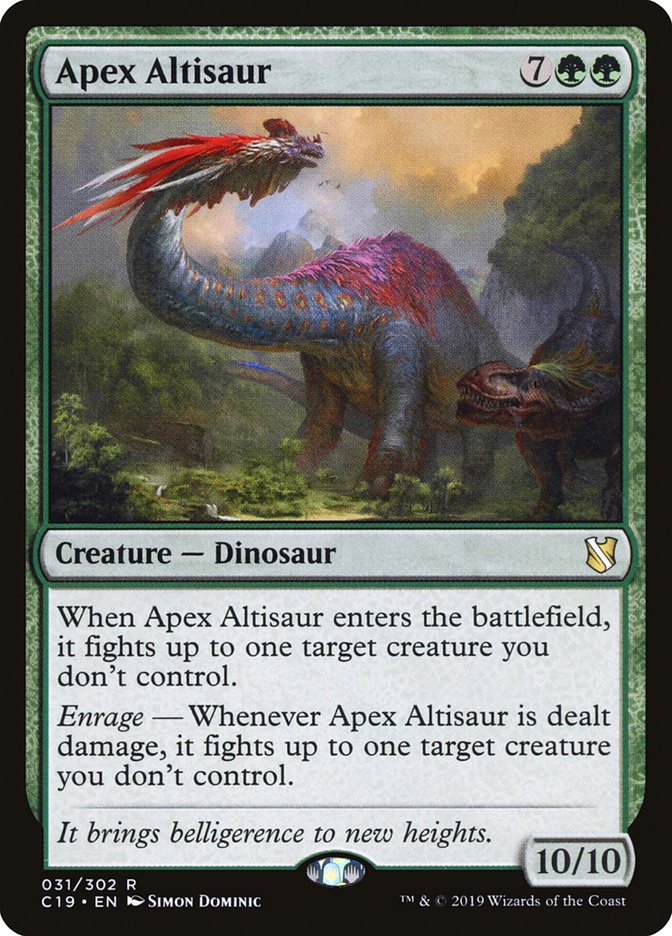 Apex Altisaur C19-31 Commander 2019 Magic card