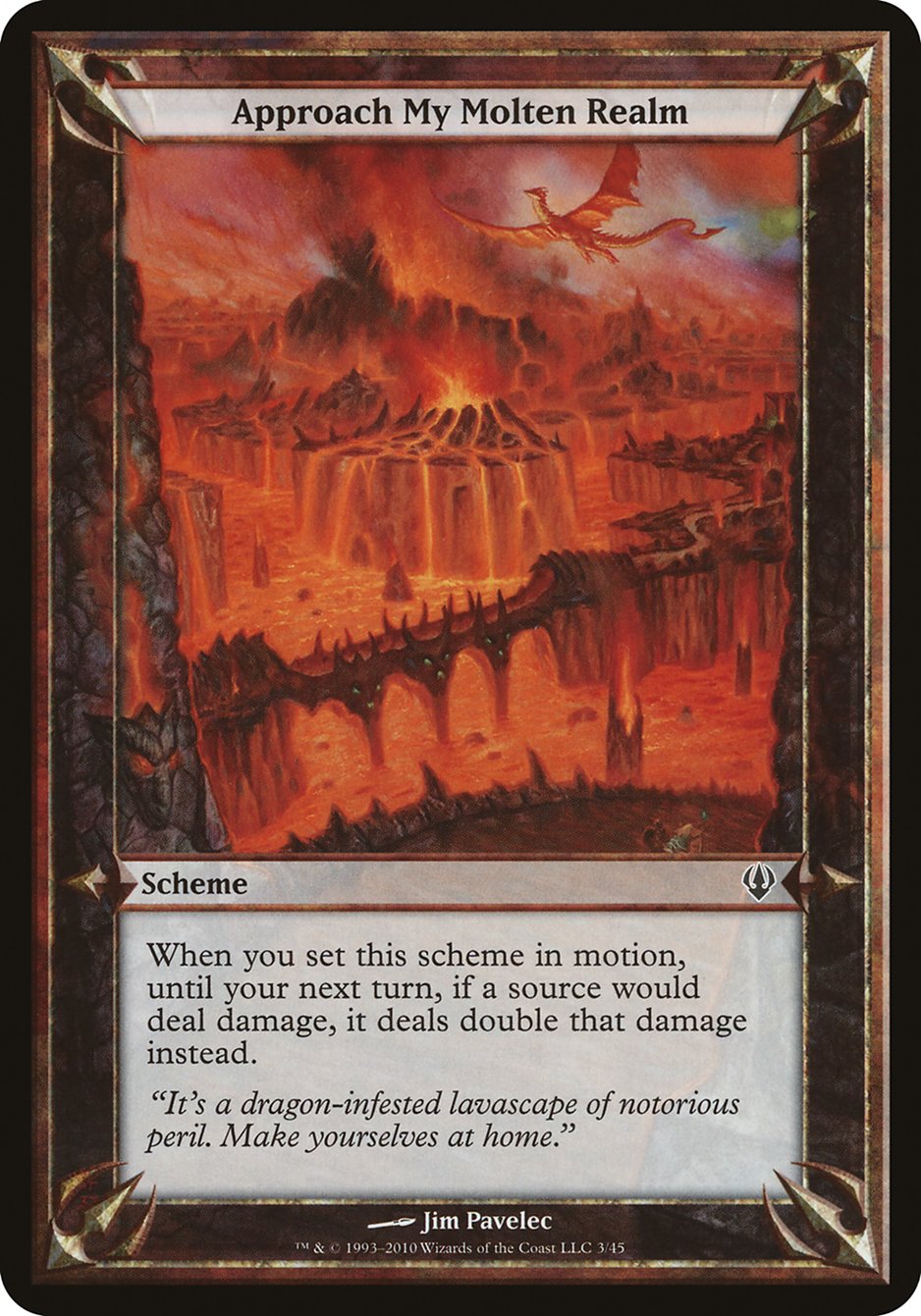 Approach My Molten Realm OARC-3STAR Archenemy Schemes Magic card