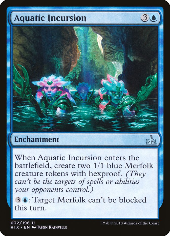 Aquatic Incursion RIX-32 Rivals of Ixalan Magic card