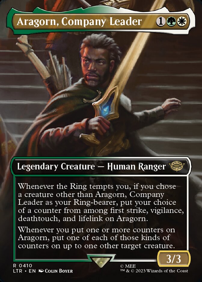 Aragorn, Company Leader LTR-410 The Lord of the Rings: Tales of Middle-earth Magic card