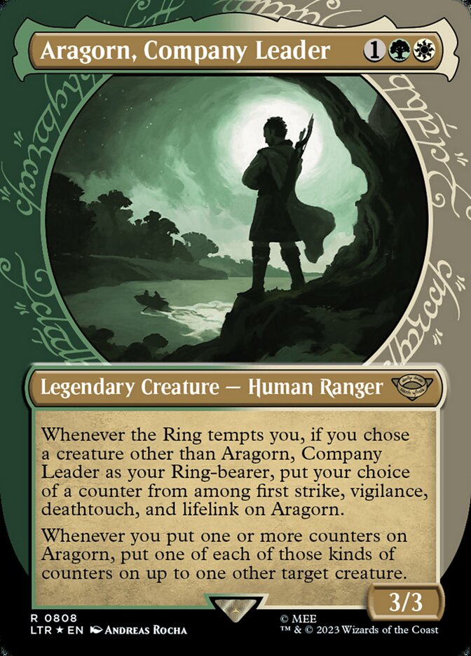 Aragorn, Company Leader LTR-808 The Lord of the Rings: Tales of Middle-earth Magic card