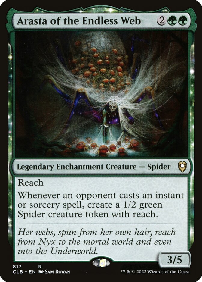 Arasta of the Endless Web CLB-817 Commander Legends: Battle for Baldur's Gate Magic card