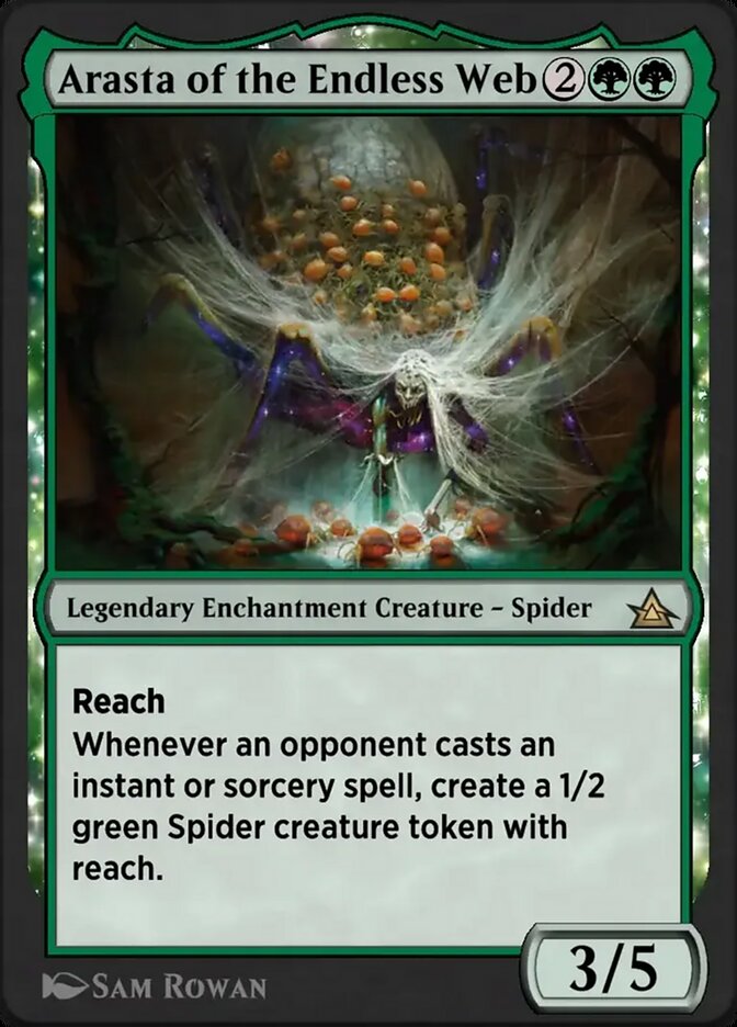 Arasta of the Endless Web OMB-32 Through the Omenpaths Bonus Sheet Magic card