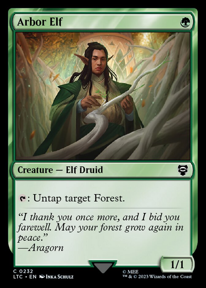 Arbor Elf LTC-232 Tales of Middle-earth Commander Magic card