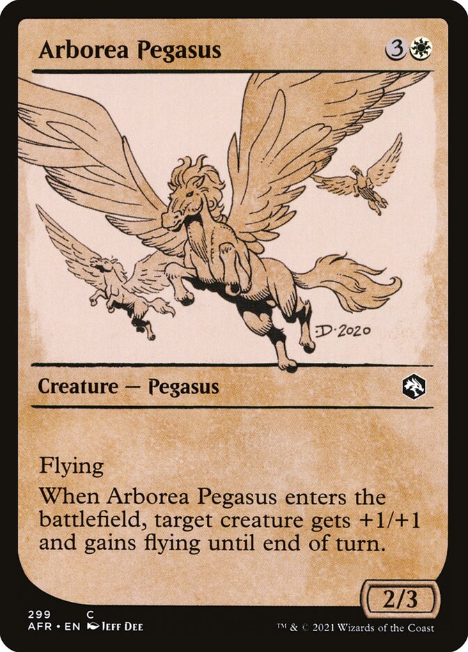 Arborea Pegasus AFR-299 Adventures in the Forgotten Realms Magic card