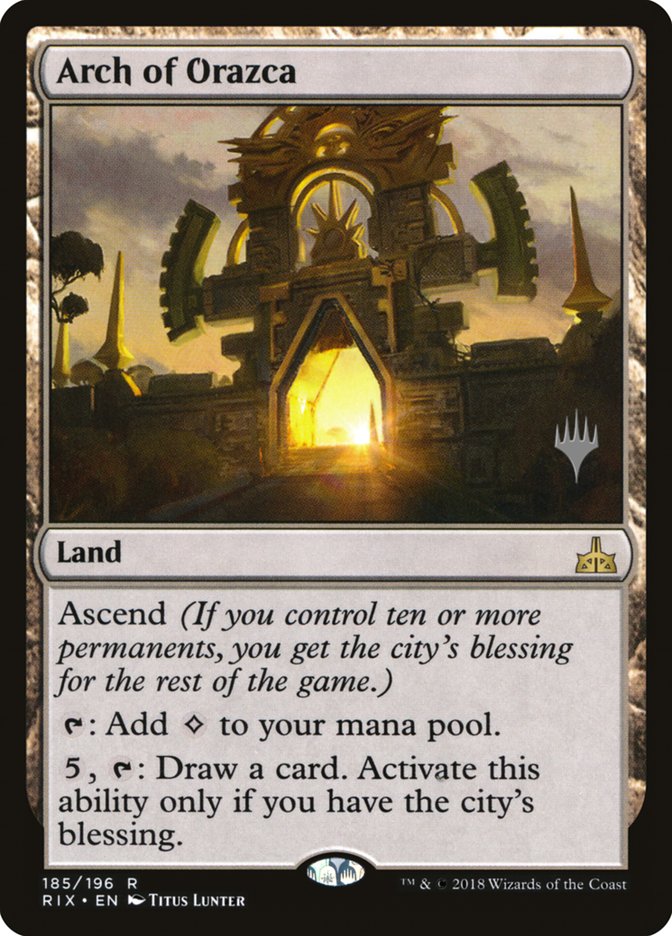 Arch of Orazca PRIX-185P Rivals of Ixalan Promos Magic card
