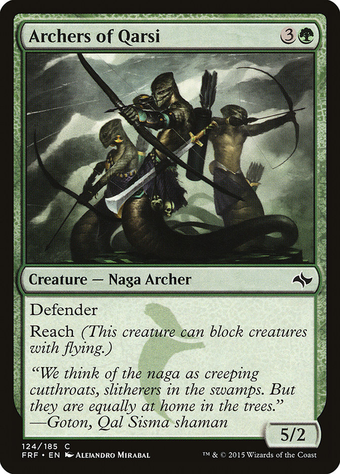 Archers of Qarsi FRF-124 Fate Reforged Magic card