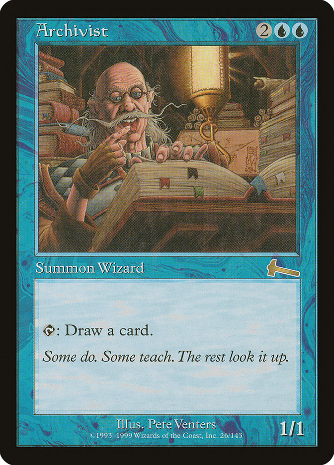 Archivist ULG-26 Urza's Legacy Magic card