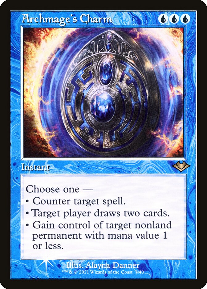 Archmage's Charm H1R-7 Modern Horizons 1 Timeshifts Magic card