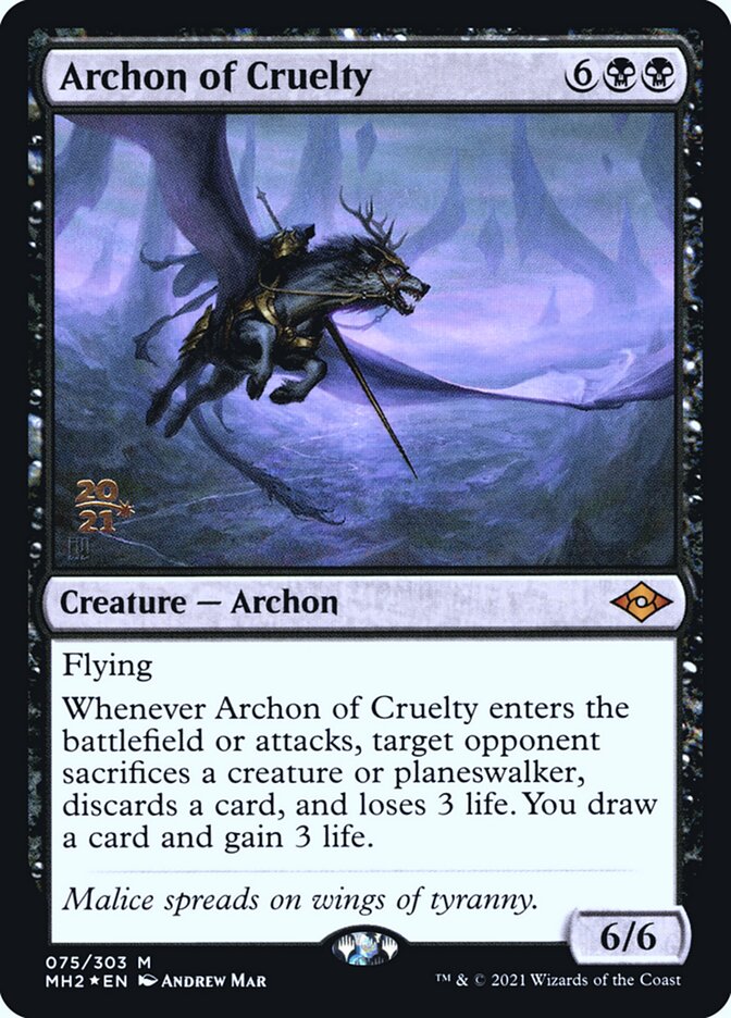Archon of Cruelty PMH2-75S Modern Horizons 2 Promos Magic card