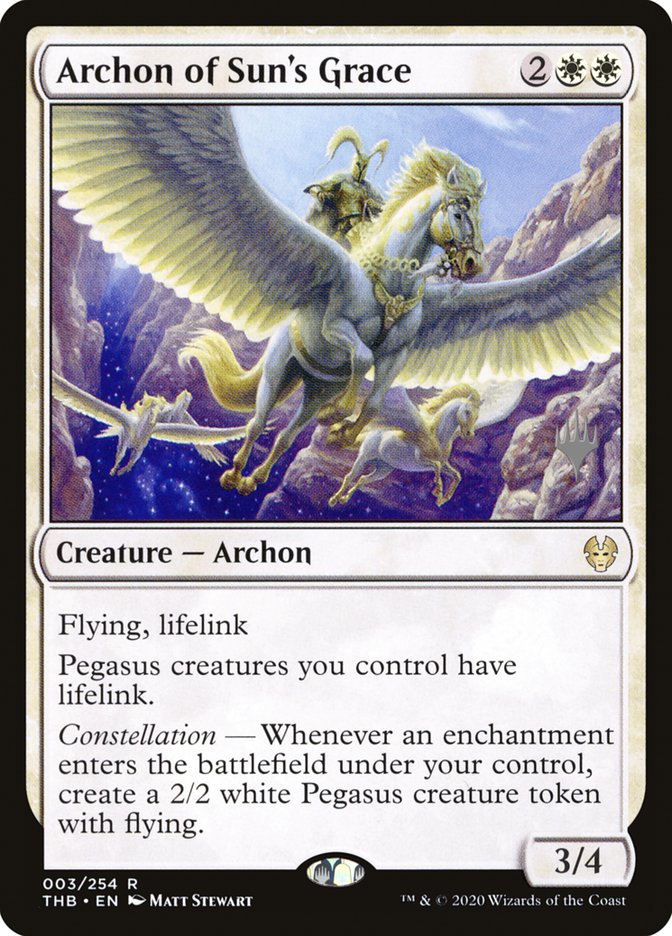 Archon of Sun's Grace PTHB-3P Theros Beyond Death Promos Magic card