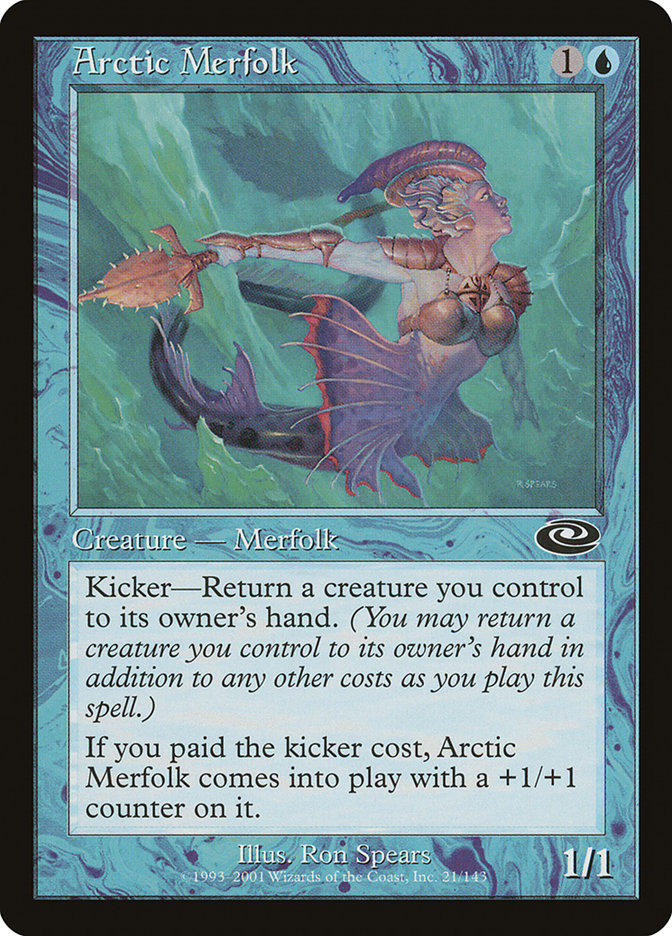 Arctic Merfolk PLS-21 Planeshift Magic card