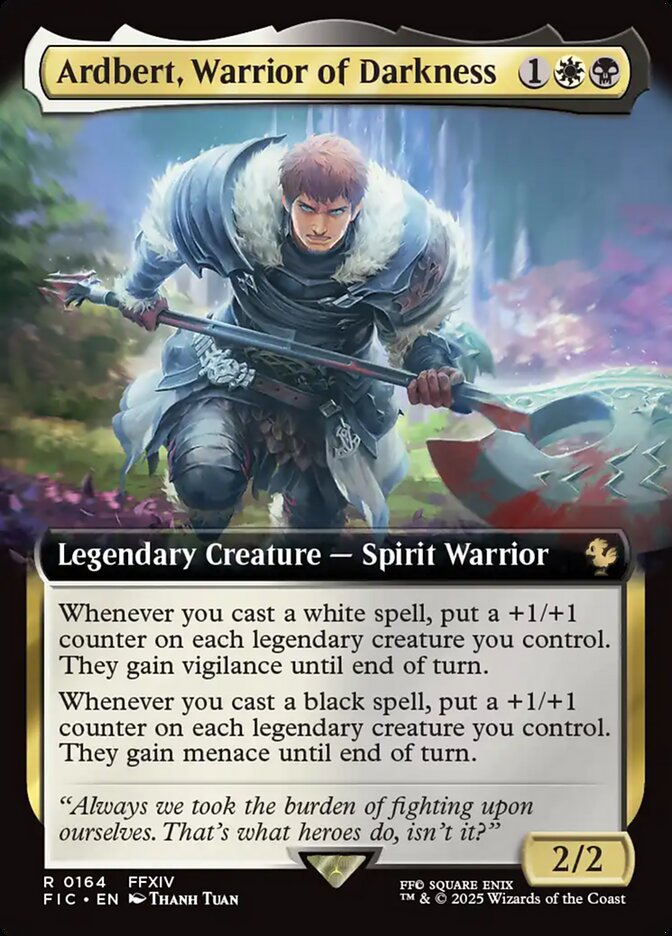 Ardbert, Warrior of Darkness FIC-164 Final Fantasy Commander Magic card