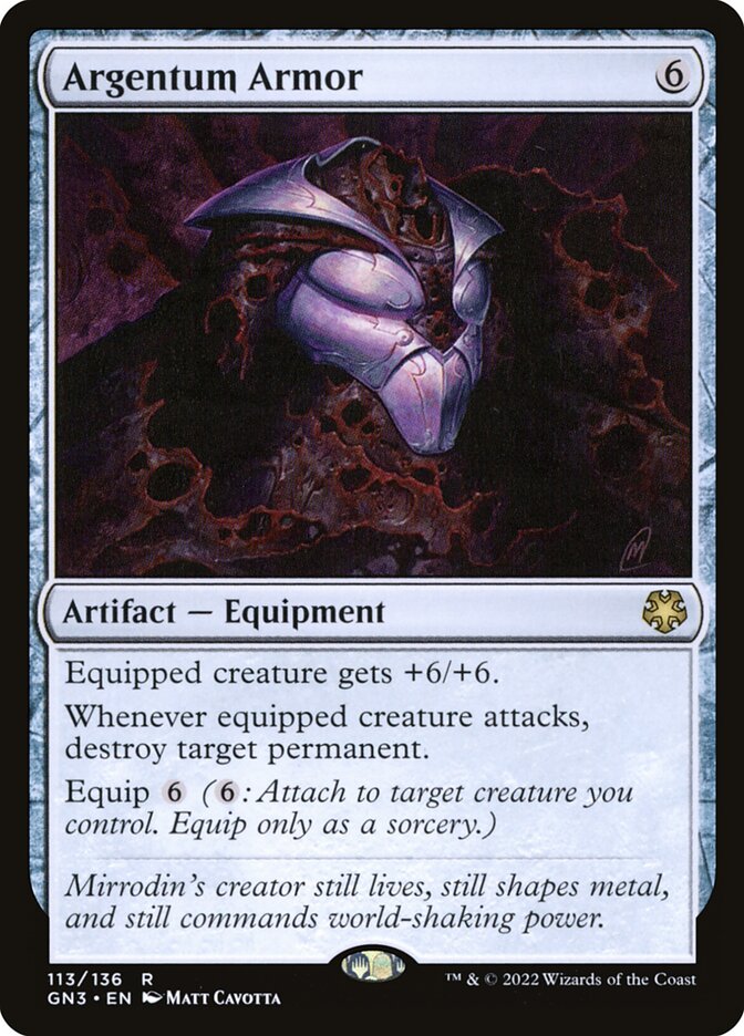 Argentum Armor GN3-113 Game Night: Free-for-All Magic card