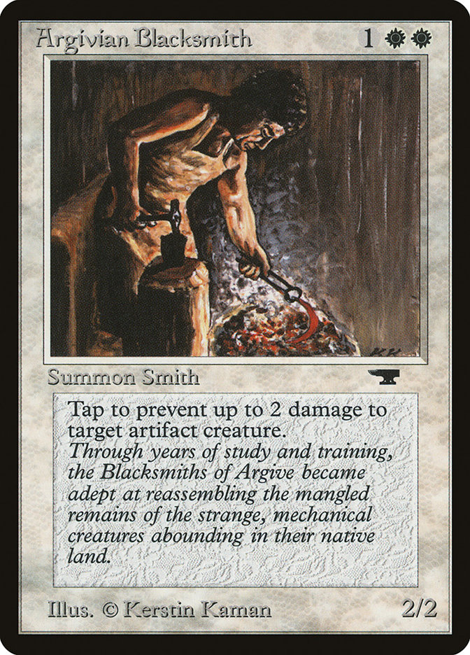 Argivian Blacksmith ATQ-2 Antiquities Magic card