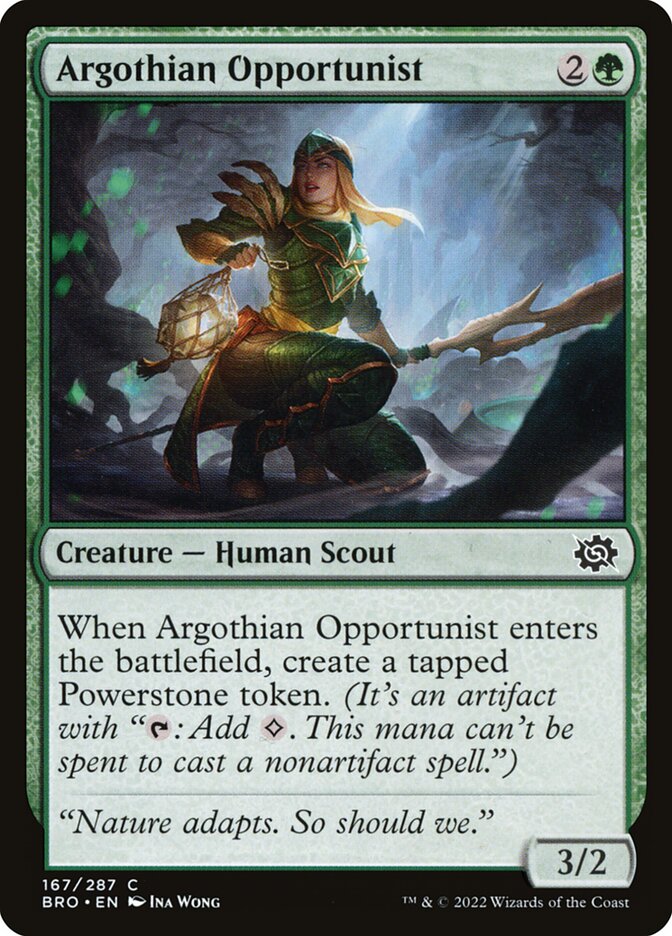 Argothian Opportunist BRO-167 The Brothers' War Magic card