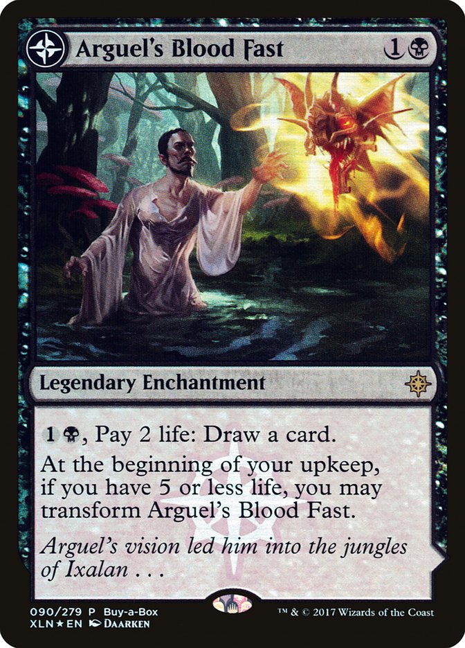 Arguel's Blood Fast // Temple of Aclazotz PXTC-90 XLN Treasure Chest Magic card