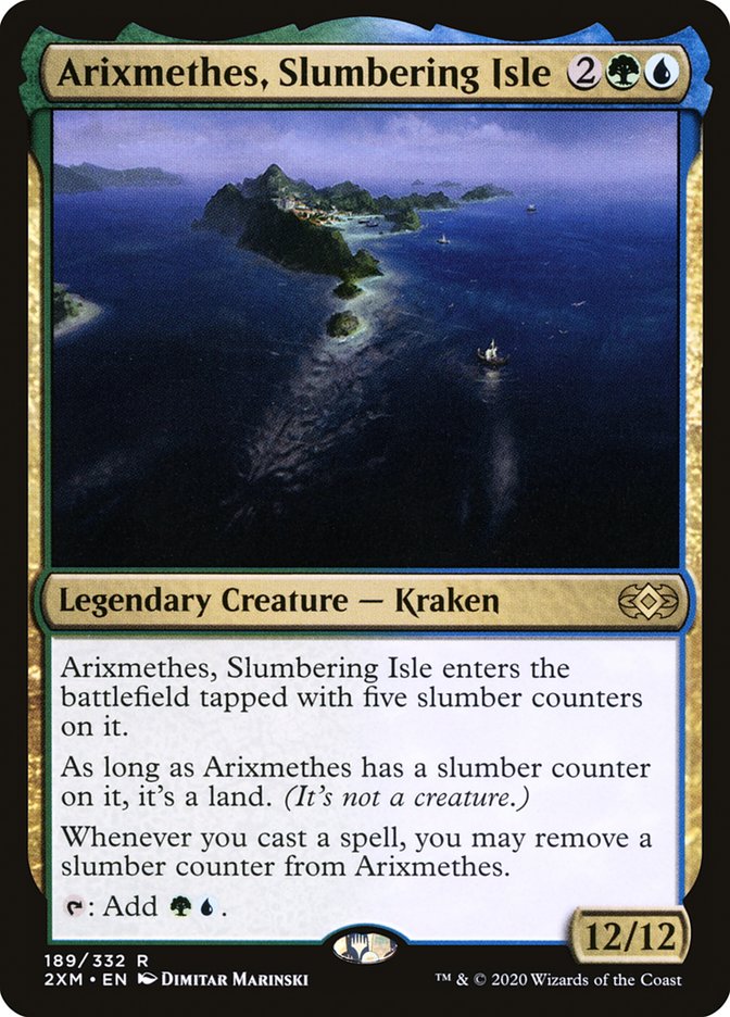 Arixmethes, Slumbering Isle 2XM-189 Double Masters Magic card