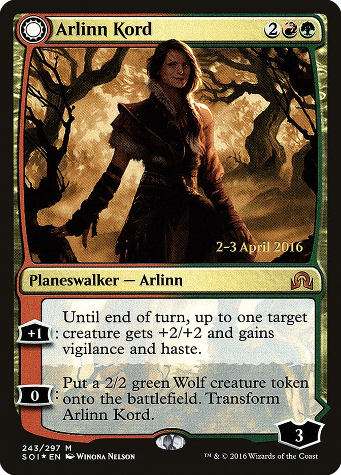 Arlinn Kord // Arlinn, Embraced by the Moon PSOI-243S Shadows over Innistrad Promos Magic card