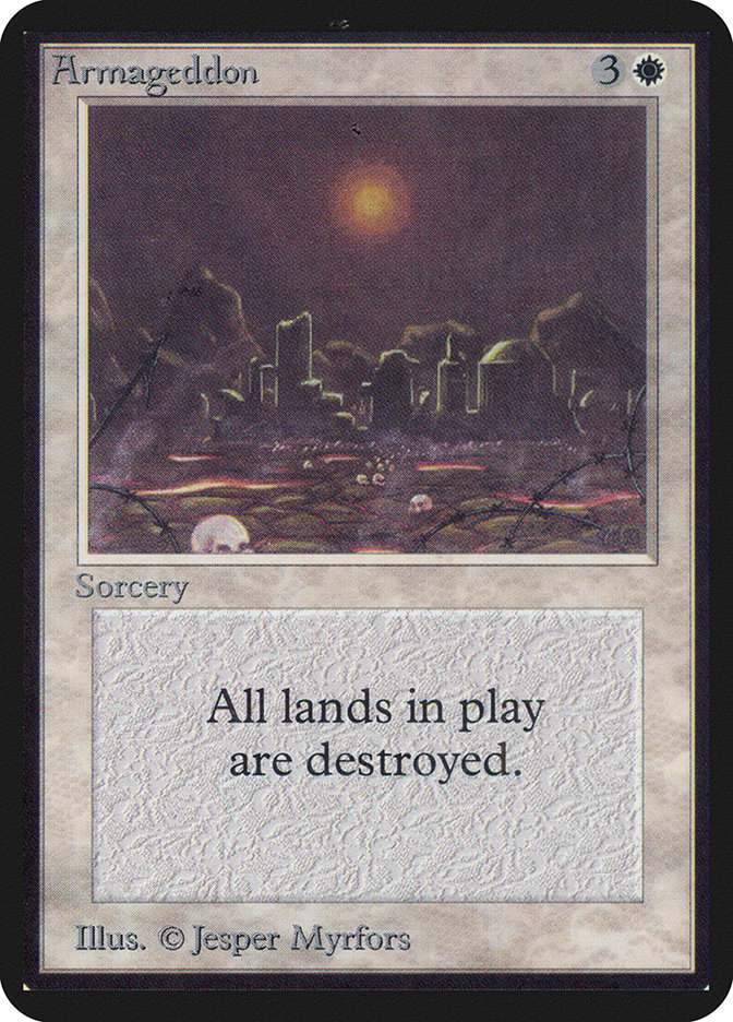 Armageddon LEA-2 Limited Edition Alpha Magic card