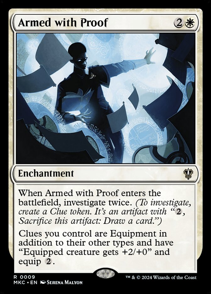 Armed with Proof MKC-9 Murders at Karlov Manor Commander Magic card