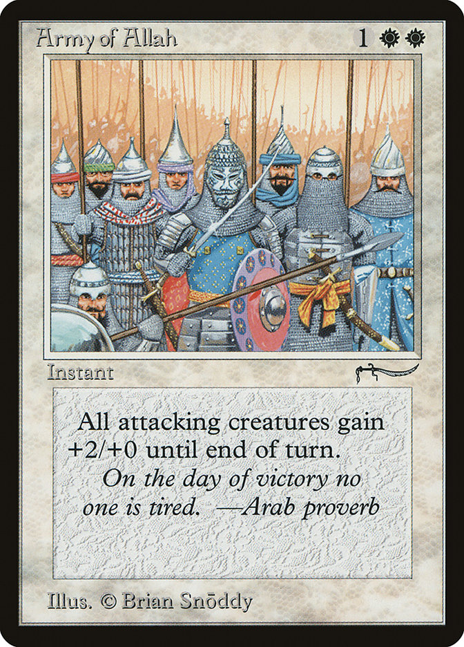 Army of Allah ARN-2CROSS Arabian Nights Magic card