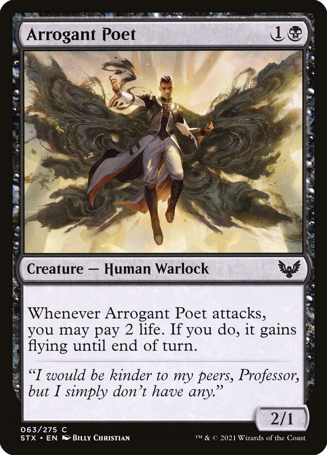 Arrogant Poet STX-63 Strixhaven: School of Mages Magic card