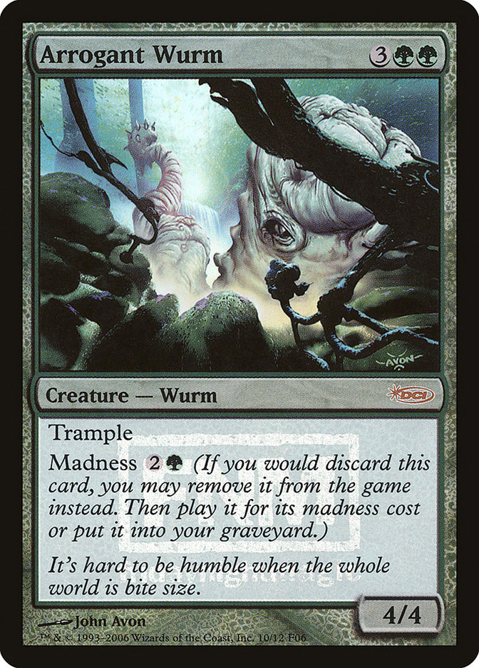 Arrogant Wurm F06-10 Friday Night Magic 2006 Magic card