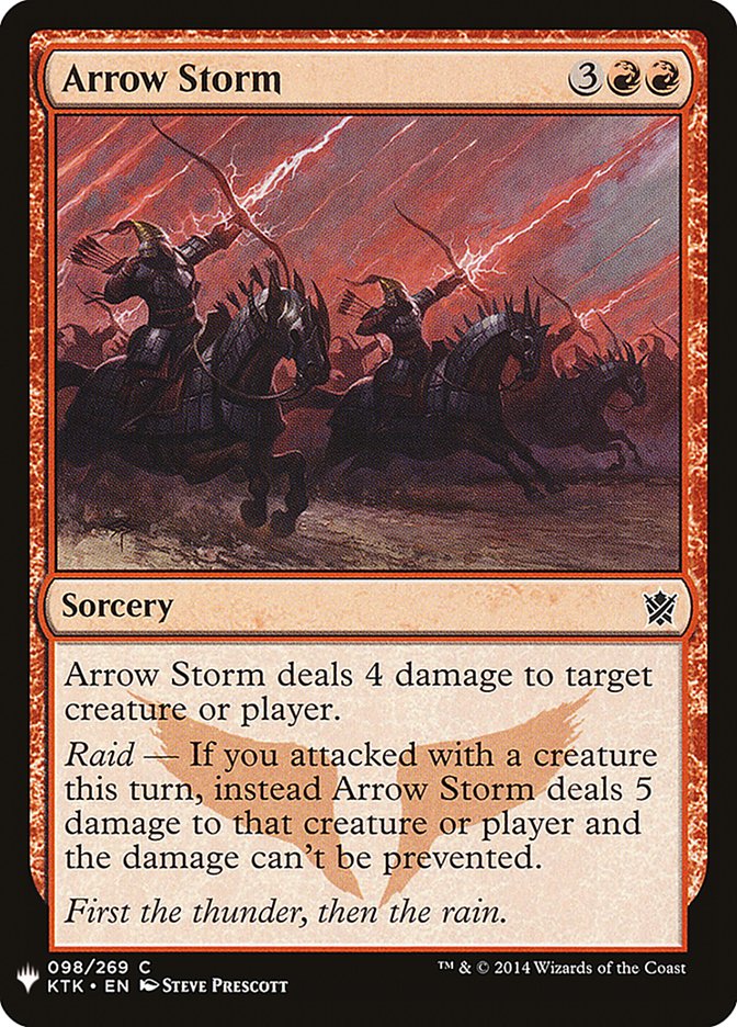 Arrow Storm PLST-KTK-98 The List Magic card