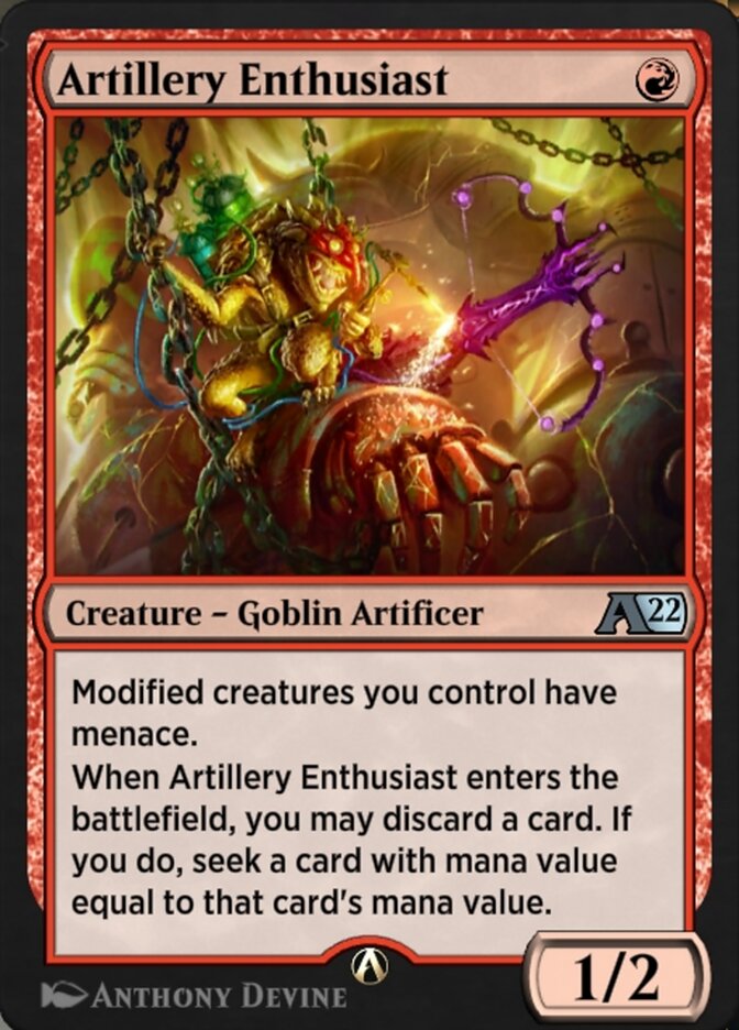 Artillery Enthusiast YNEO-18 Alchemy: Kamigawa Magic card
