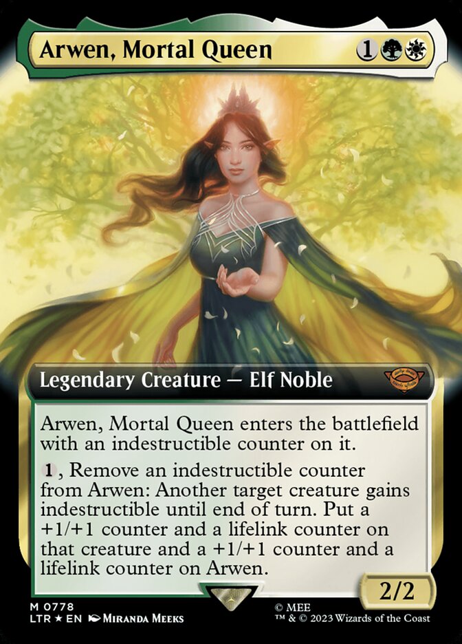 Arwen, Mortal Queen LTR-778 The Lord of the Rings: Tales of Middle-earth Magic card