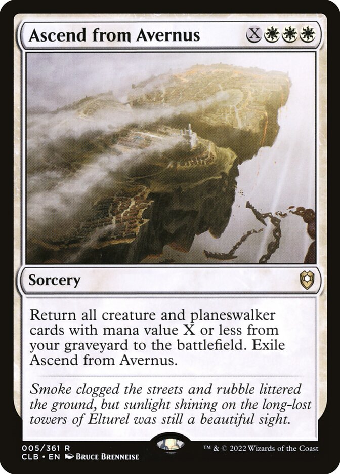 Ascend from Avernus CLB-5 Commander Legends: Battle for Baldur's Gate Magic card
