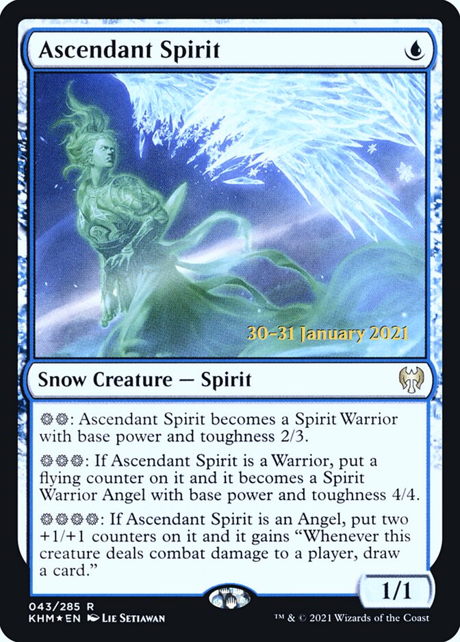 Ascendant Spirit PKHM-43S Kaldheim Promos Magic card