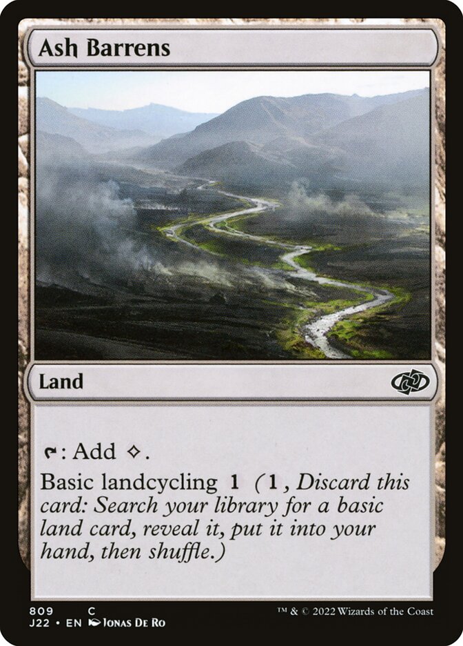 Ash Barrens J22-809 Jumpstart 2022 Magic card