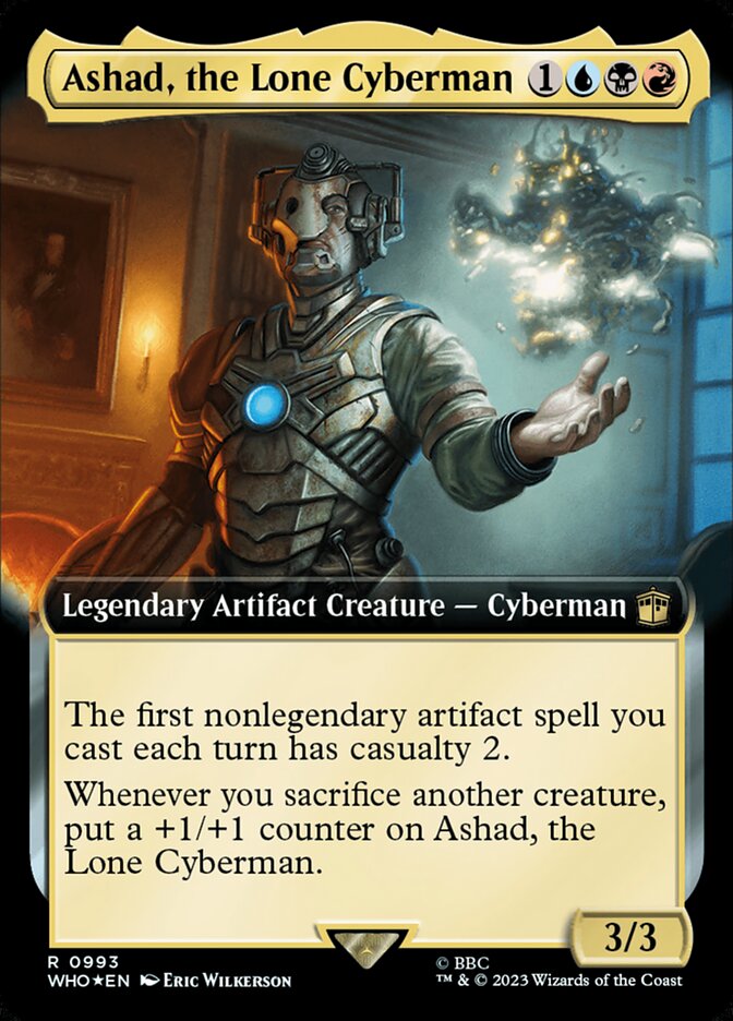 Ashad, the Lone Cyberman WHO-993 Doctor Who Magic card