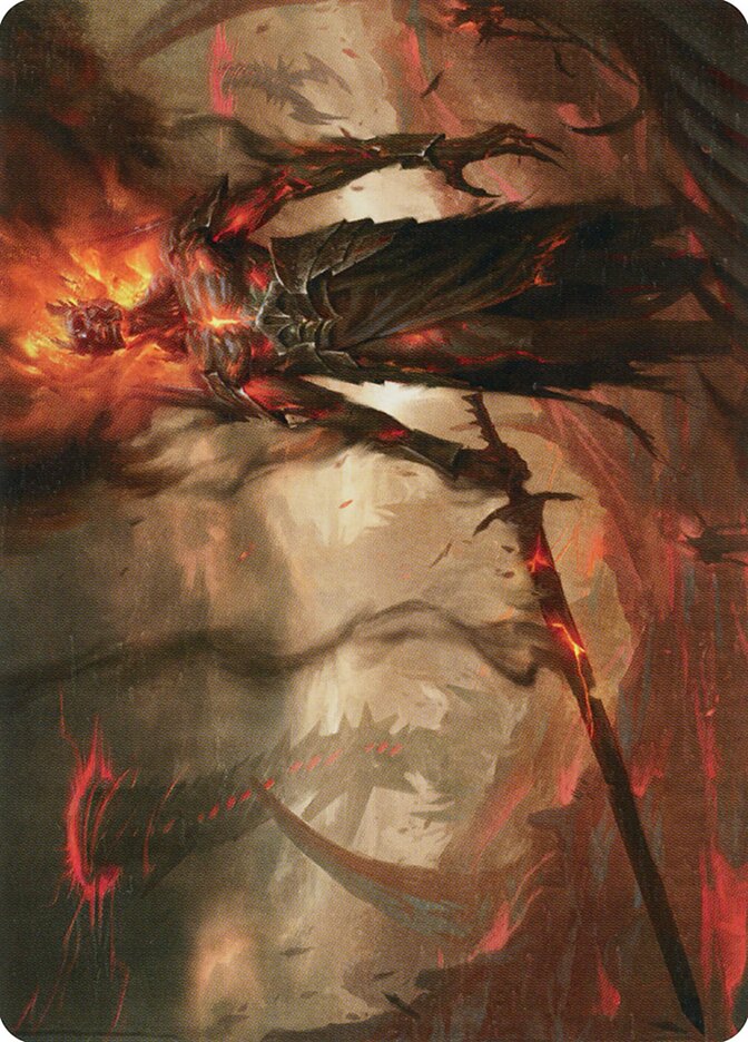 Ashen Reaper // Ashen Reaper AMOM-46 March of the Machine Art Series Magic card