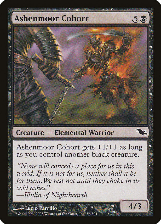 Ashenmoor Cohort SHM-56 Shadowmoor Magic card