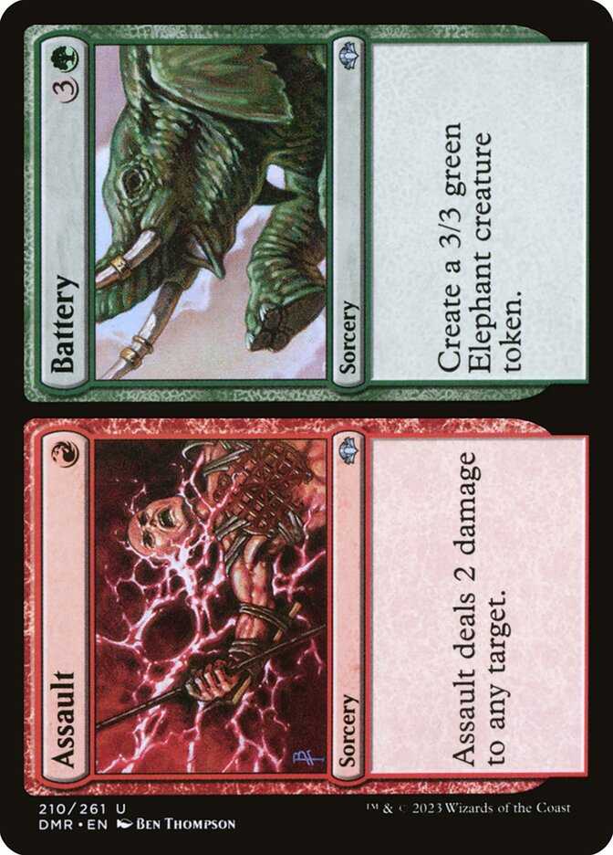 Assault // Battery DMR-210 Dominaria Remastered Magic card