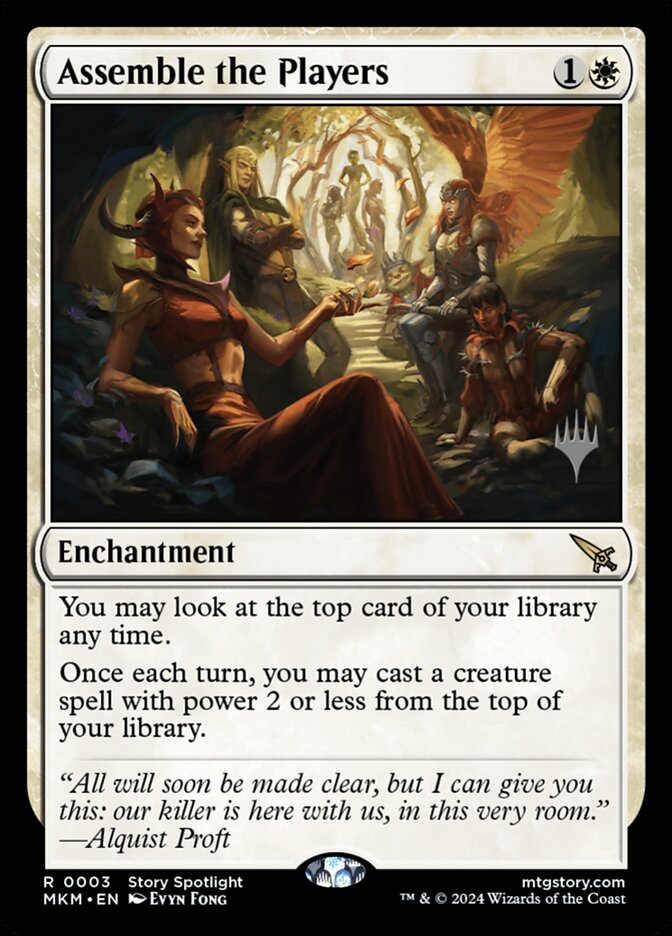 Assemble the Players PMKM-3P Murders at Karlov Manor Promos Magic card