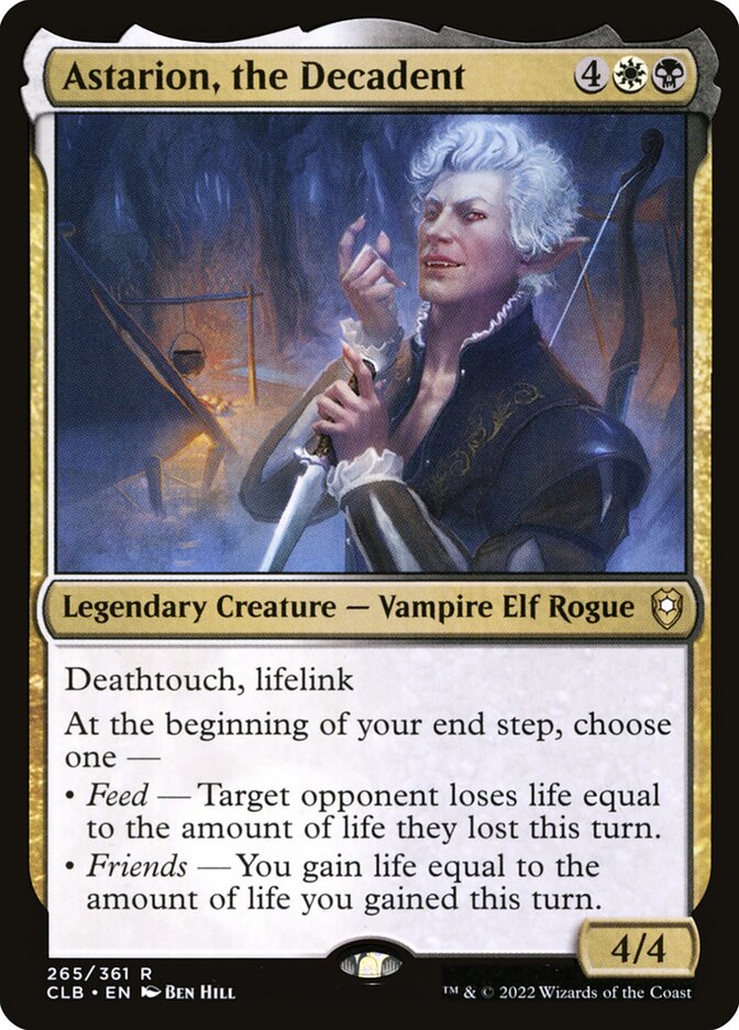 Astarion, the Decadent CLB-265 Commander Legends: Battle for Baldur's Gate Magic card