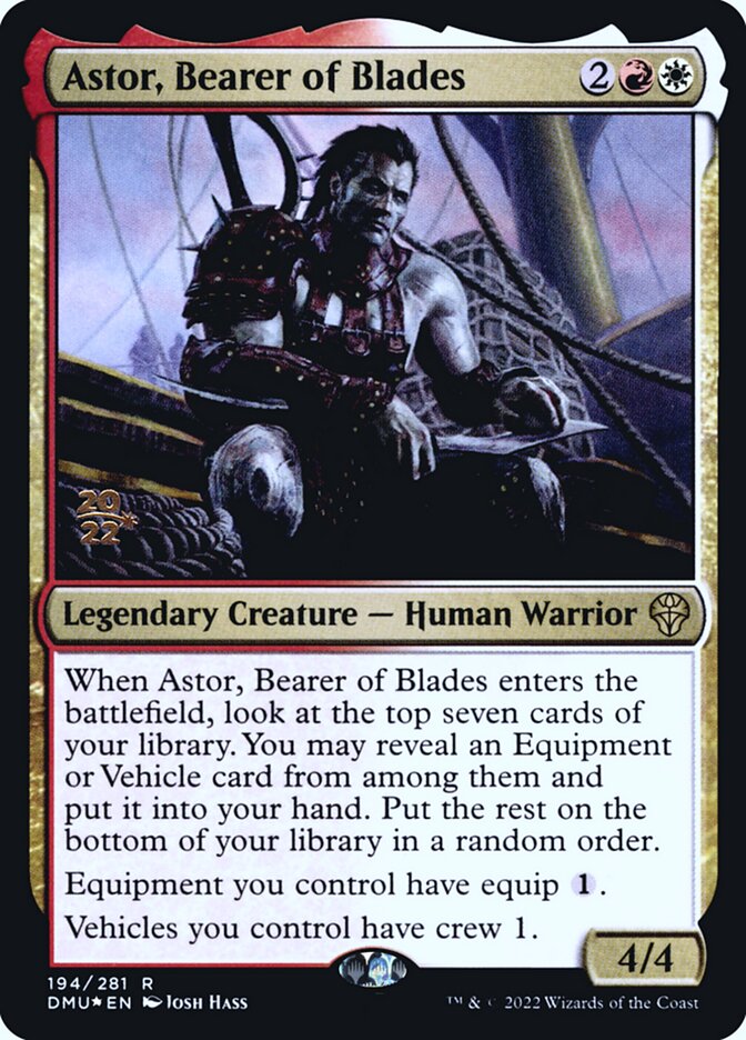 Astor, Bearer of Blades PDMU-194S Dominaria United Promos Magic card