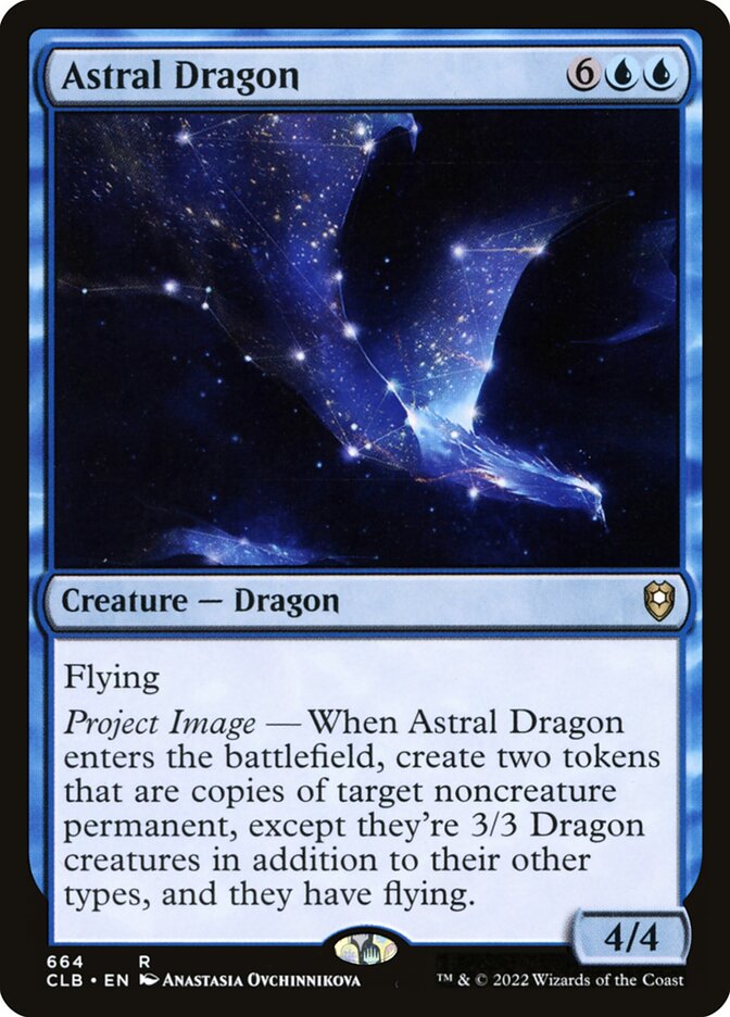 Astral Dragon CLB-664 Commander Legends: Battle for Baldur's Gate Magic card