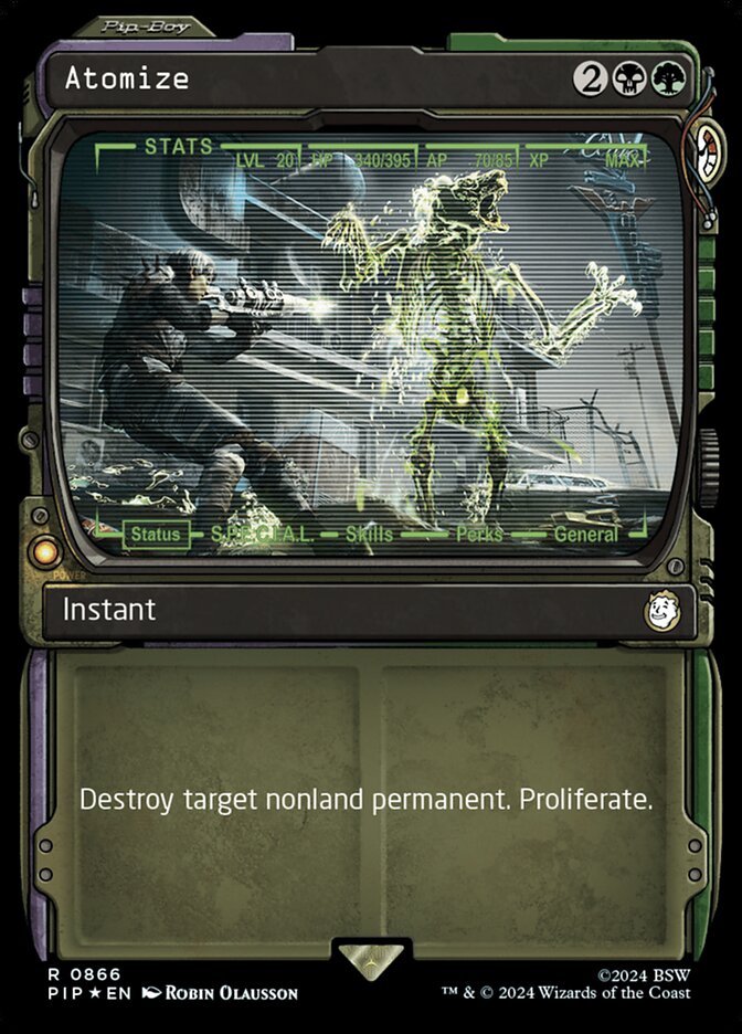 Atomize PIP-866 Fallout Magic card