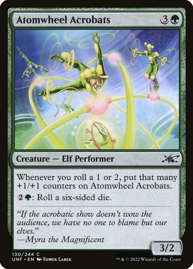 Atomwheel Acrobats UNF-130 Unfinity Magic card